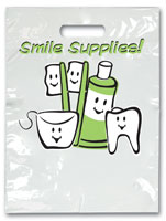 Bags - 2 Color Smile Supplies Small 7.5x9 (100)