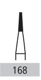 Carbide Burs - # 168 Tapered Fissure Plain Cut