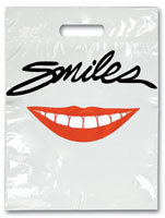 Bags - 2 Color Smiles Red Lips Small 7.5x9 (100)