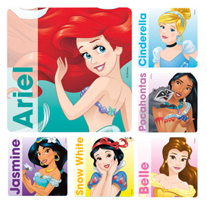 Stickers - Princess Portrait Asst 2.5x2.5  (100pk)