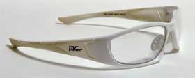 Glasses - White Frame - Clear Lens