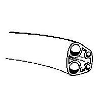 Dci #431R - Black Asepsis Style 4-Hole Handpiece Tubing (100 Ft Roll)