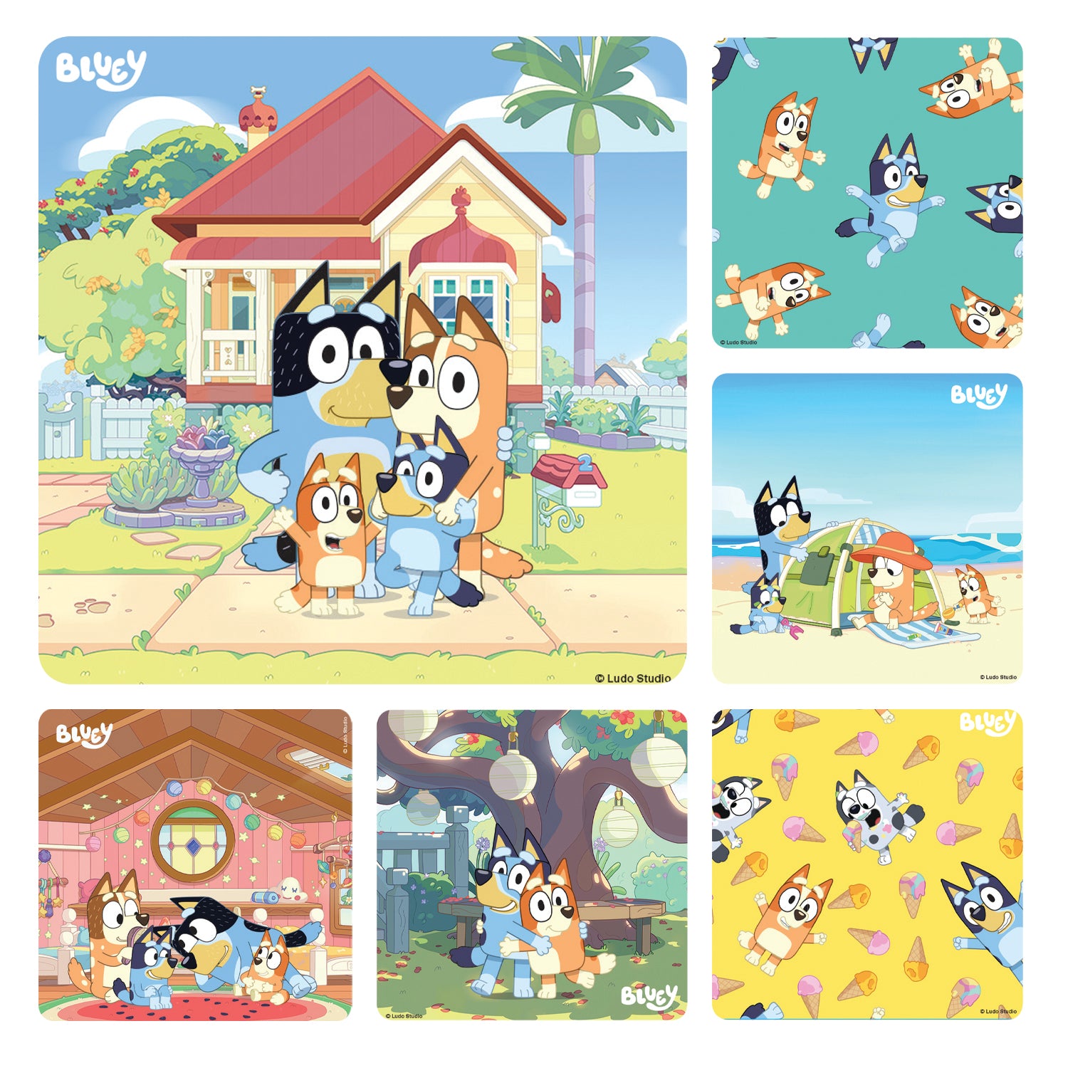Stickers - Bluey  (100pk)