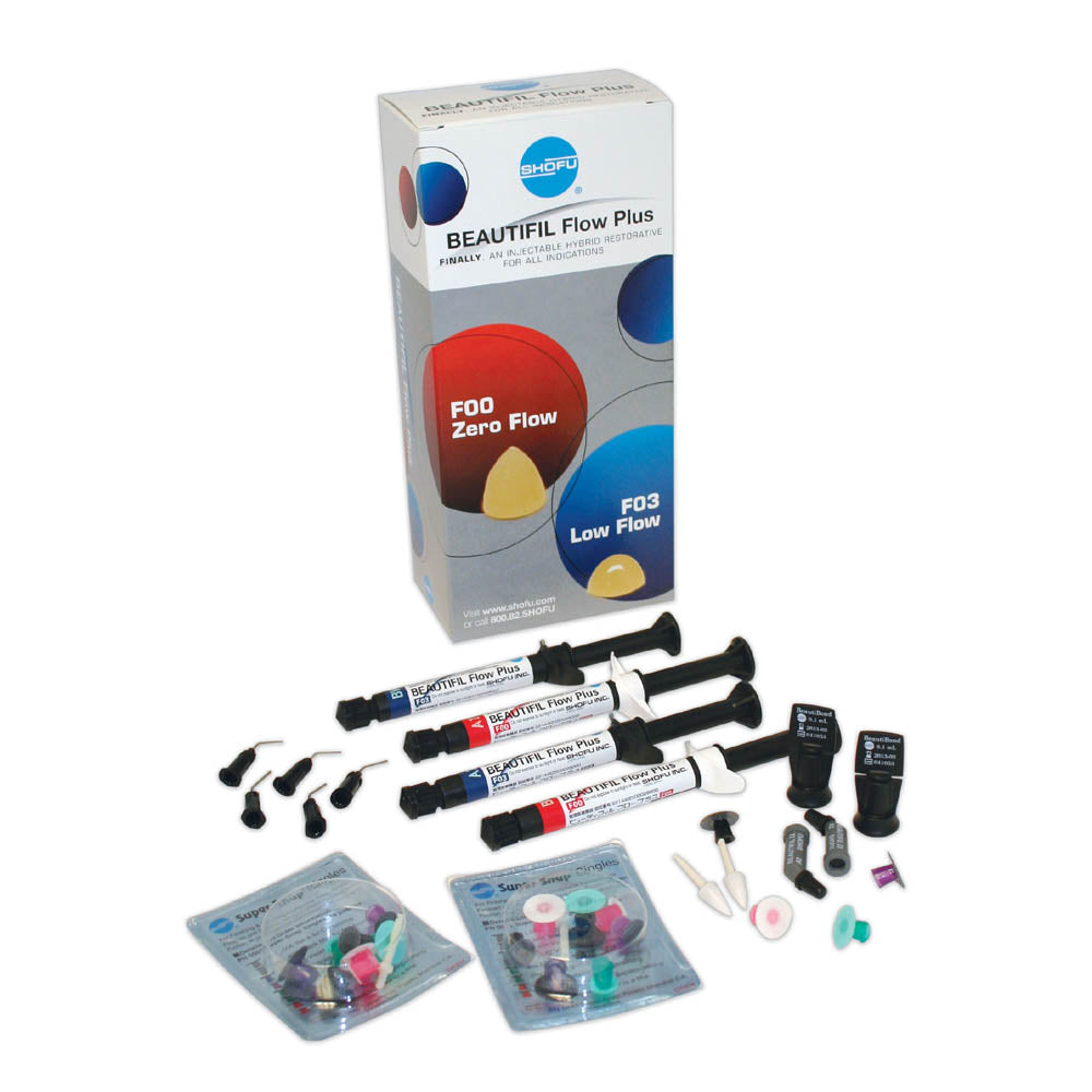 Beautifil Flow Plus Standard Shade Kit - 4 x 2.2g Syringe + Sampels