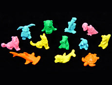 Erasers - 1 1/2" Itty Bitty - Assorted 50 per pack