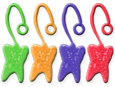 Toys - Neon Sticky Tooth Assorted (36)