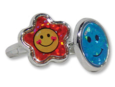 Rings - Plastic Smiley Assorted (72)