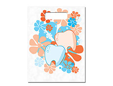 Scatter Bag - Flower Power Clear 7x10 (100)