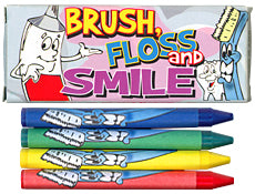 Toys - Crayon Pack Dental Themed 4 CrayonsBox (50)