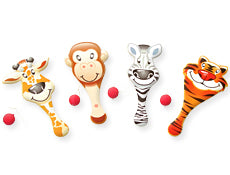 Toys - Animal Paddle Game Assorted (24)