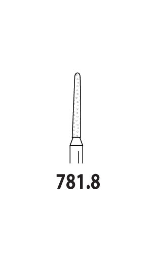 Two Striper Diamond - Round End Taper  5/PK -  781.8
