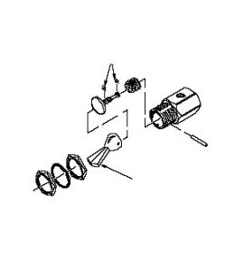 DCI #7802 - Cartridge Valve - Toggle Valve - Black