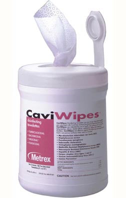 Caviwipes Disinfecting Towelettes Large 6" X 6.75" 160/Can