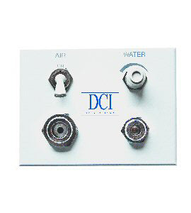 DCI #6569 - Air & Water Auxiliary Quick Disconnect Panel - White