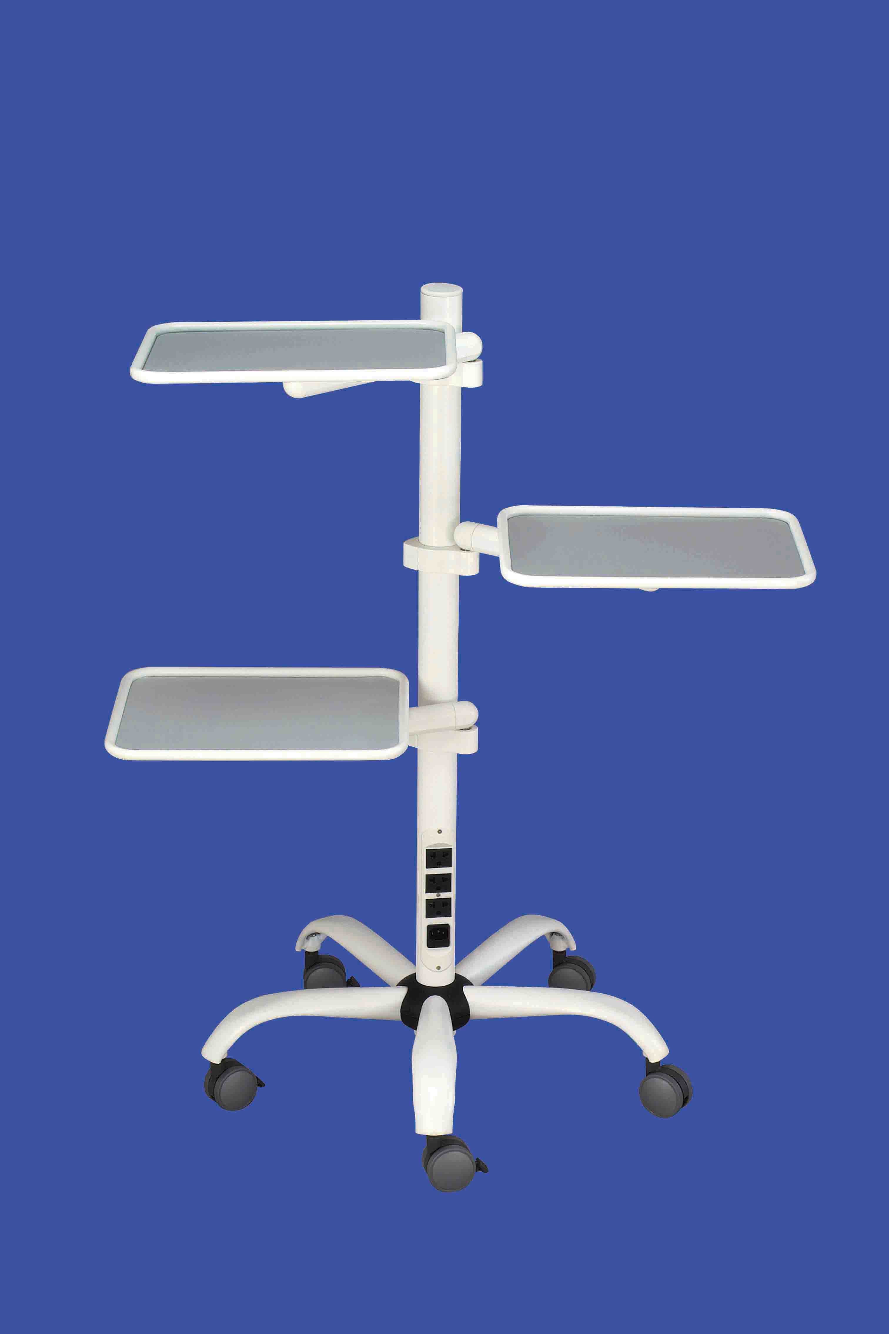 Shelves For Curing Light, Ultrasonics Etc On Wheels