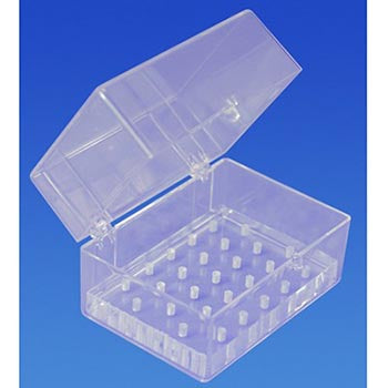 Bur Blocks With Boxes - Clear Plexiglass - 27 Hole