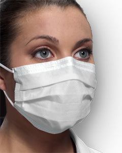 White Ultra Sensitive Earloop Mask w/Secure Fit (50bx) Level 3