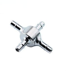 DCI #0952 - 1/16" Barb Cross Connector