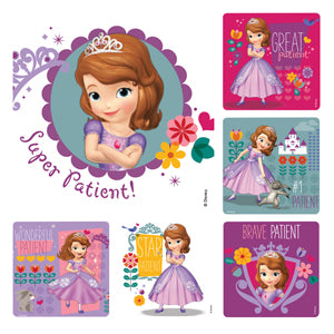 Stickers -  Sofia The 1st Patient  (100pk)