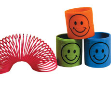 Toys - Mini Springers w/Smiles Assorted (48)