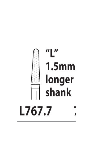 Two Striper Diamond - Round End Taper  5/PK -  L767.7C