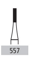 Surgical Burs - 557 Cross Cut Flat Fissure FG - 10 Pack