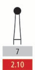 Carbide Burs - Bur Size #7 Round