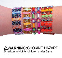 Bracelets - Childrens LG Stone Assorted (48)