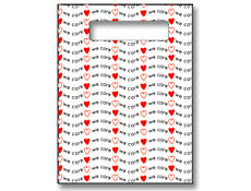 Scatter Bag - We Care w/Heart Clear 7x10 (100)
