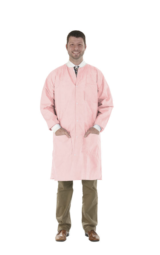 High Performance lab coats, Pretty Pink, Large, 12/bg