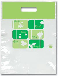 Bags - Oxo-Bio Green Sayings Small 7.5x9 (100)