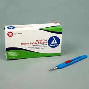 Medicut Safety Scalpels - 10/Box