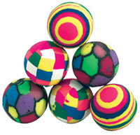 Toys - Ball Funky Print 32MM Assorted (36)