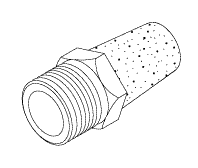 Purge Muffler Size: 1-1/4" long; 1/4" MPT (OEM Part #80330; AS-250)