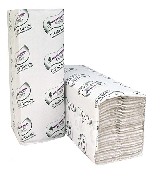 Morcon Regular C-Fold Towel 3.5"x10" 12 bags of 200 2400/cs