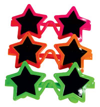 Toys - Glasses Star-Shape Assorted (24)