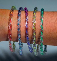 Bracelets - Childrens Clear Neon Assorted (72)