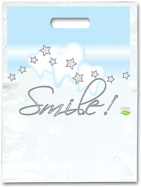 Bags - Oxo-Bio Stars & Smiles Small 7.5x9 (100)