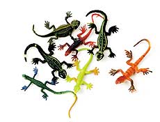 Toys - Mix Painted Lizards 3" Assortment (144)