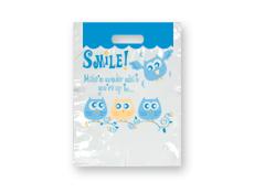 Bags - 2 Color Smily Bird Small 7.5x9 (100)