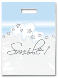Bags - 2 Color Stars & Smiles Large 9x13 (100)