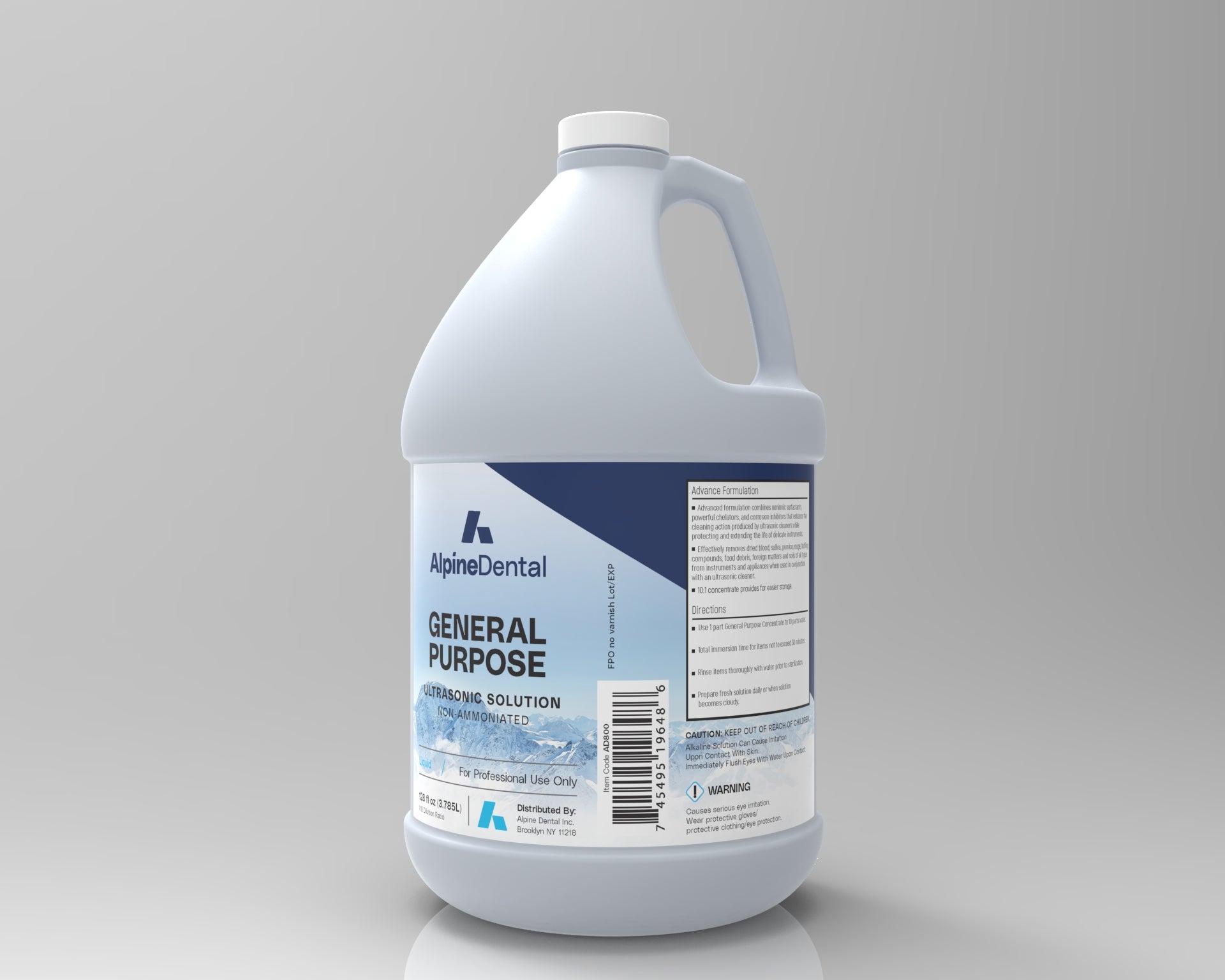 General Purpose , Ultrasonic Solution Cleaner - 1 Gallon Bottle