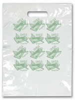 Bags - 2 Color Green Smile Supply Small 7.5x9 (100)