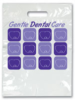 Bags - 2 Color Gentle Dental Care Small 7.5x9 (100)