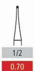 Surgical Burs - 1/2 Round FG - 10 Pack