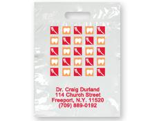 Bags - 2 Color Checkered Teeth Imprint 9x13 (500)