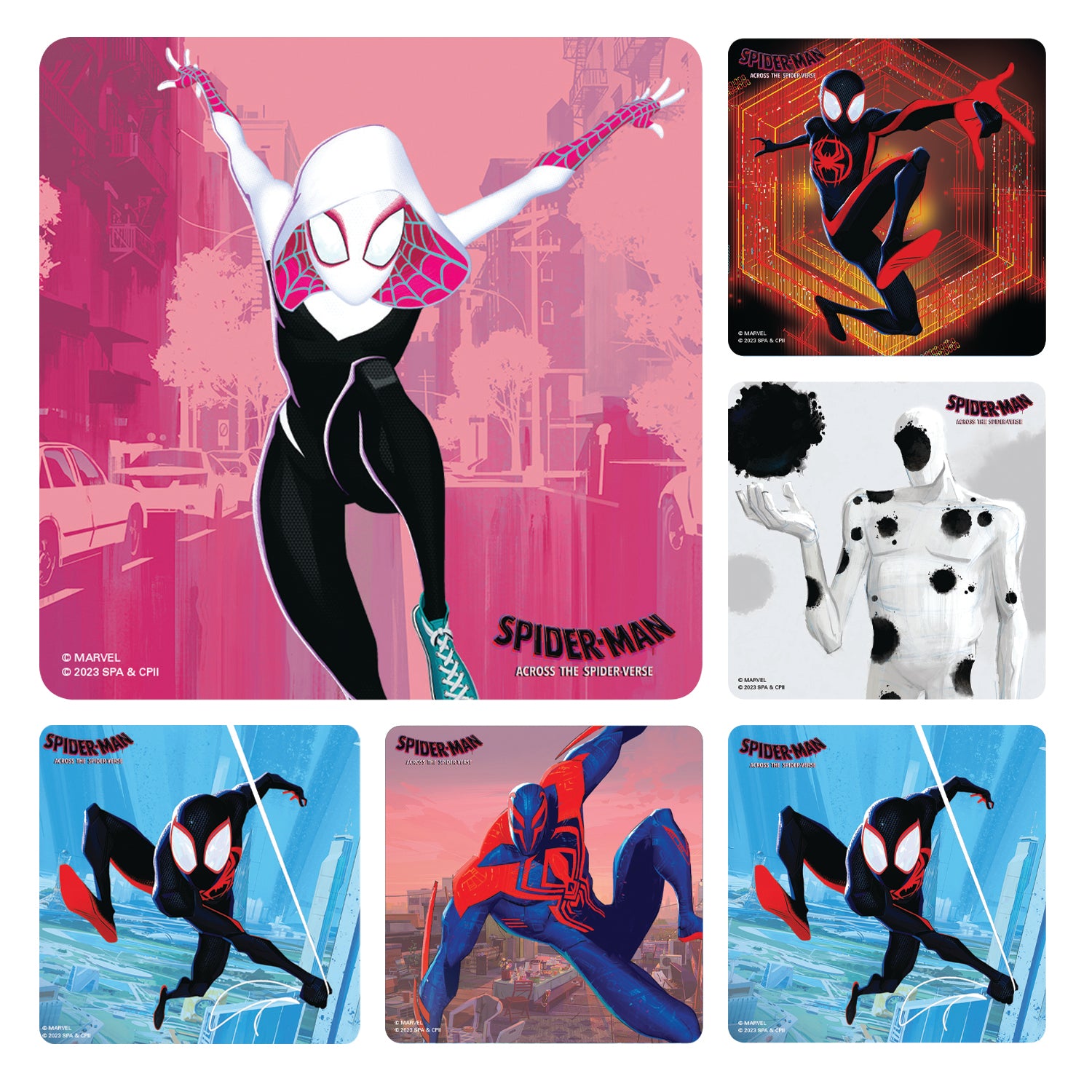 Spider-Man Across the Spider-verse Stickers