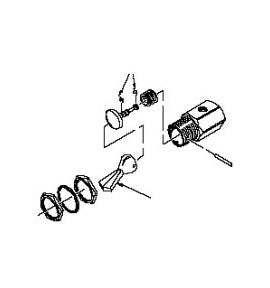 DCI #7812 - Cartridge Valve - Toggle Valve - Black