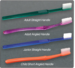 Tooth Brushes soft nylon bristles, assorted colors (72 per Pack)