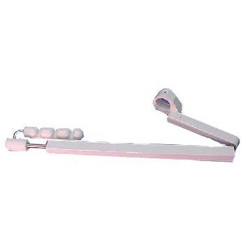 DCI #8185 - White Powder Coat Telescoping Arm With 3-Position White Delrin Holder